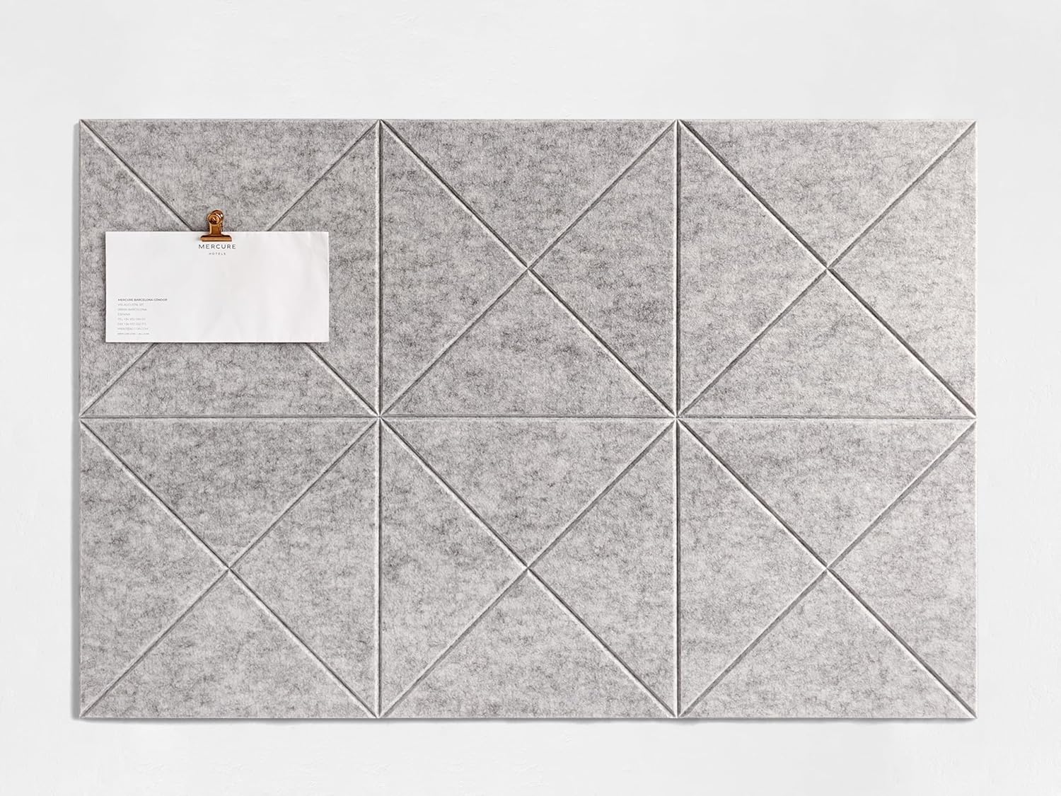 Cork Board 24 x36 Alternative - 6 Pack Felt Wall Tiles with Safe Removable Adhesive Tabs, Cork Boards for Walls Cork Board for Home Office Pin Board Tack Board - Barista