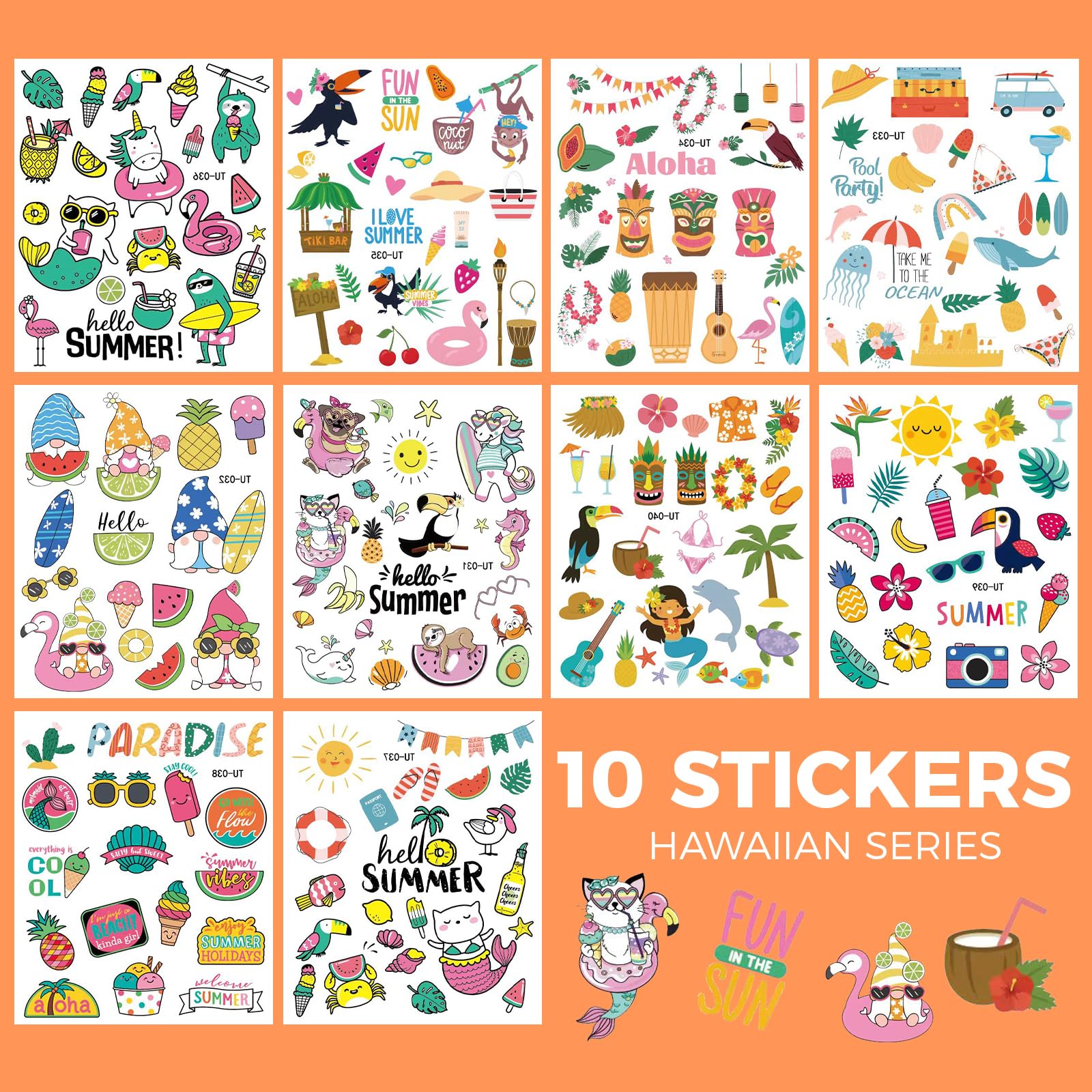 MYOKBAR Mermaid Tattoos of Kids Bulk,100 MermaidTemporary Tattoo Kids,Waterproof Temporary Tattoos for Girls Boys Birthday Mermaid Party Favors