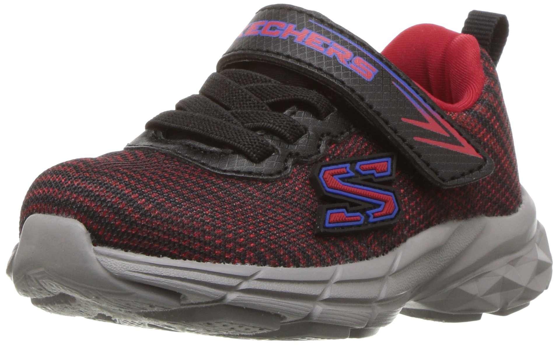 Skechers Kids Boys' Eclipsor Sneaker,RED/BLACK,5 M US Toddler