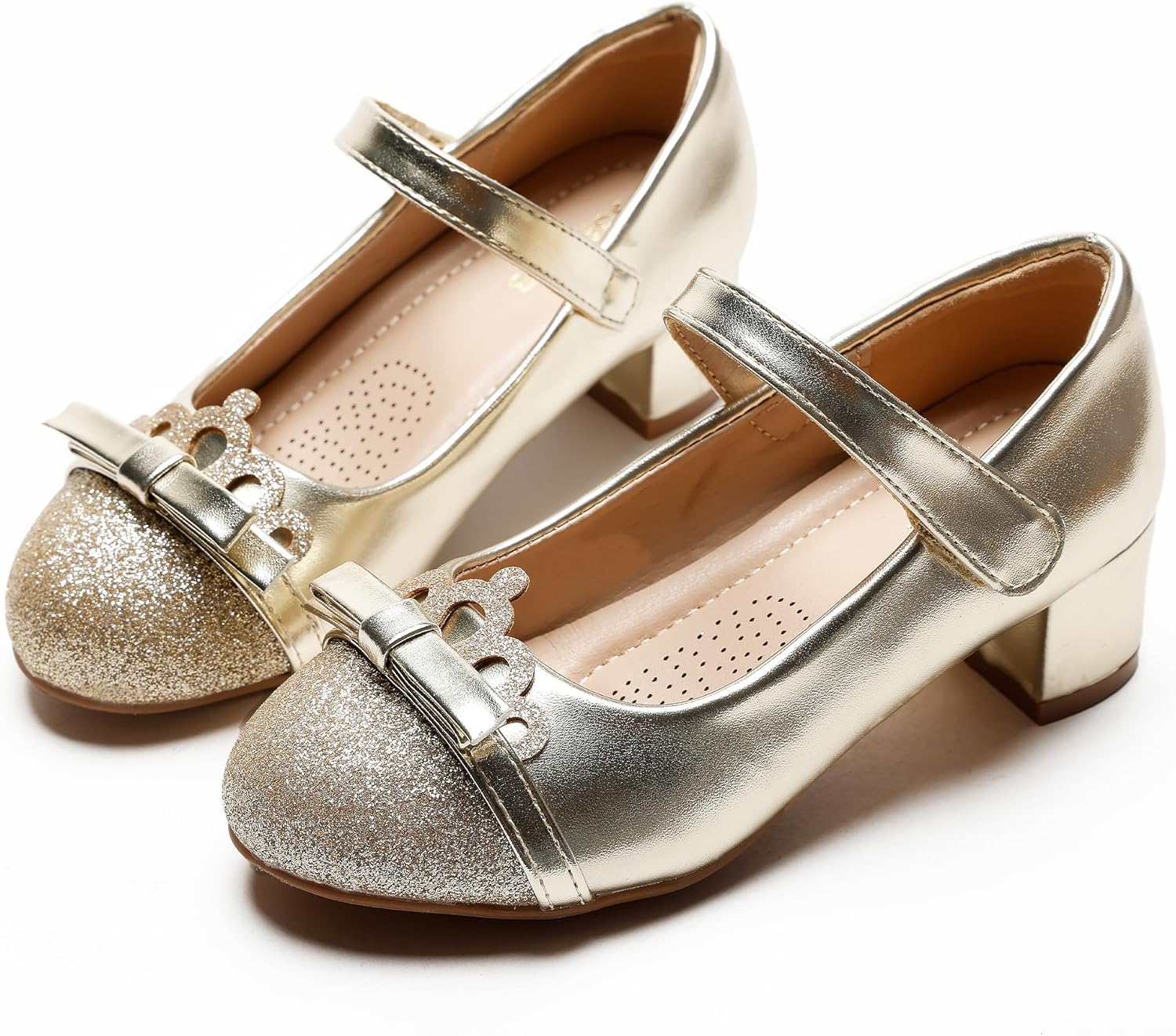 Girls Dress Shoes - Elegant Low Heel for Special Occasions