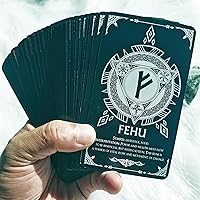 Vista 6 de Han Yu Bowen Oracle Cards - Baraja de tarot de runas de doble color para principiantes con significados