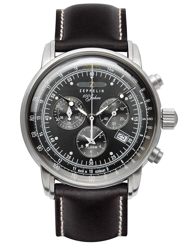 Amazon.com: GRAF Zeppelin Chronograph and Alarm Watch (Black