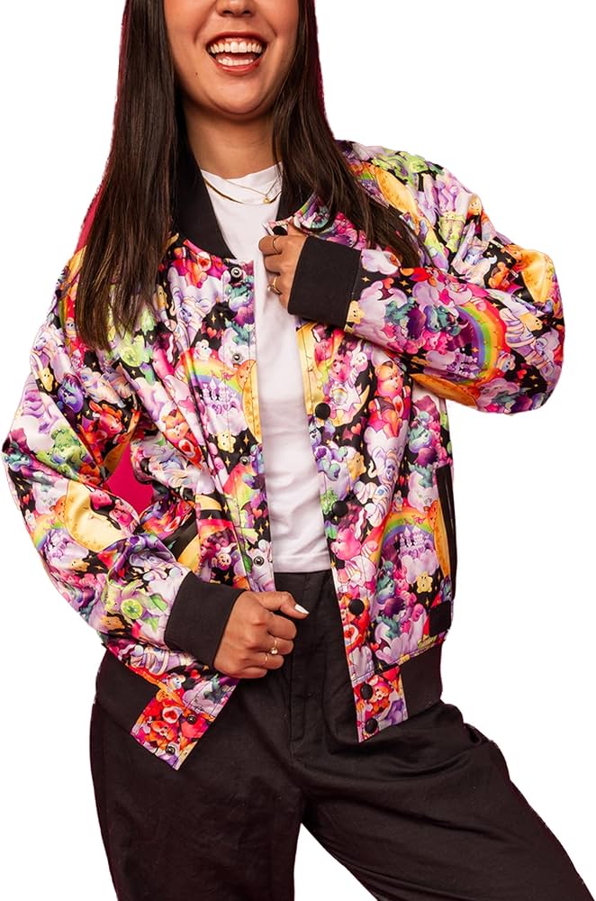 Amazon.com: Loungefly Carebears X Universal Monsters Bomber Jacket Amazon.com: Loungefly Carebears X Universal Monsters Bomber Jacket