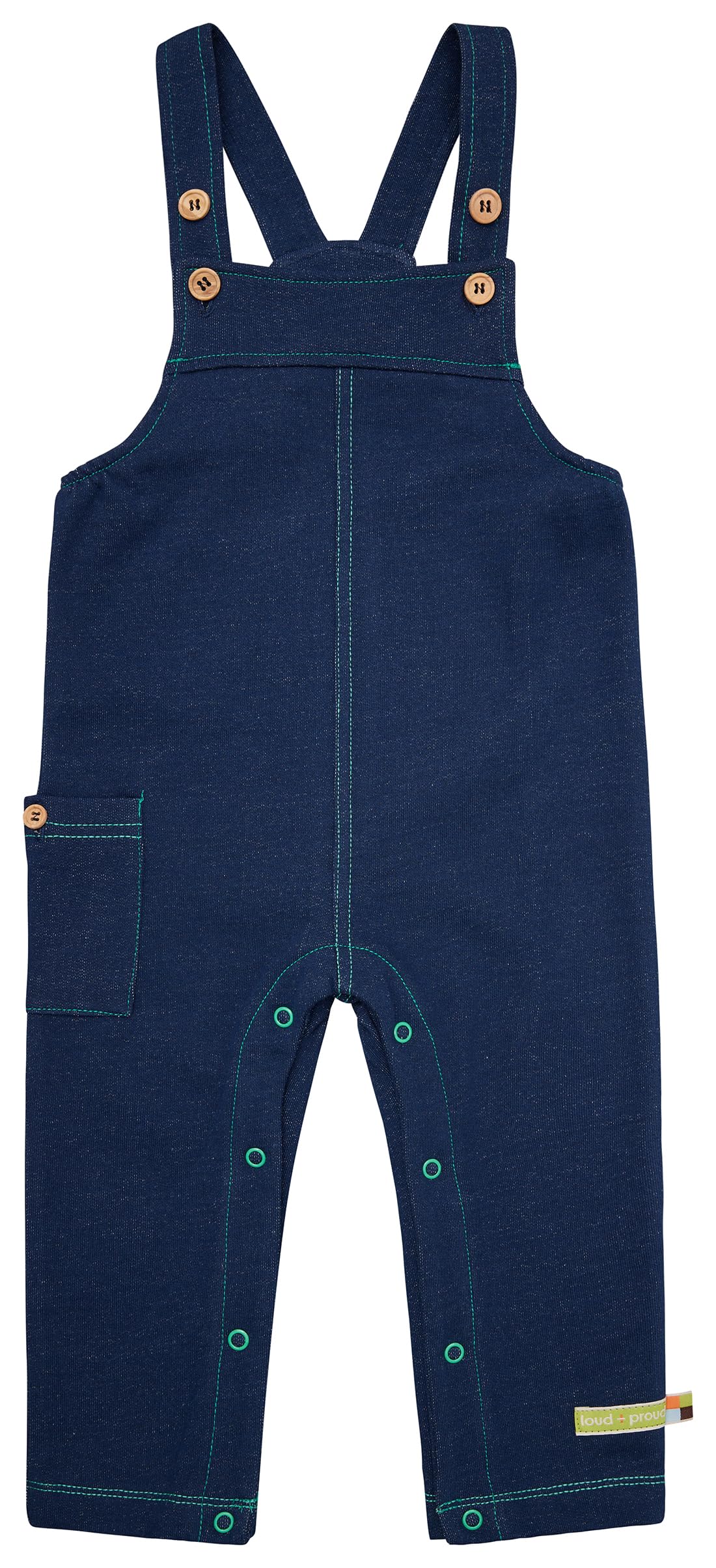 loud + proud Unisex Kinder Latz Jeans-optik Latzhose