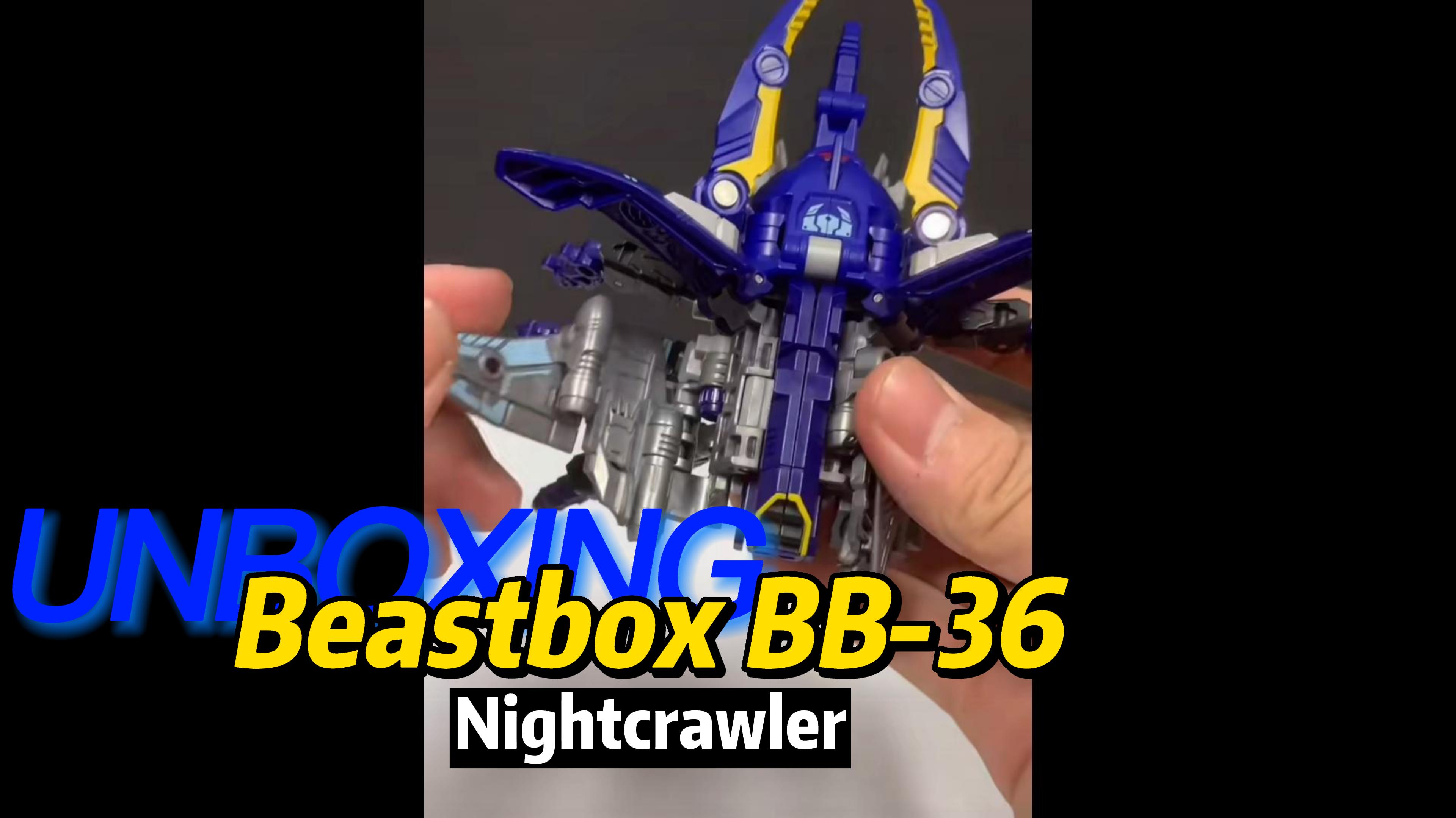 Amazon.com: 52TOYS BeastBox BB-36 Nightcrawler Transformer Toys