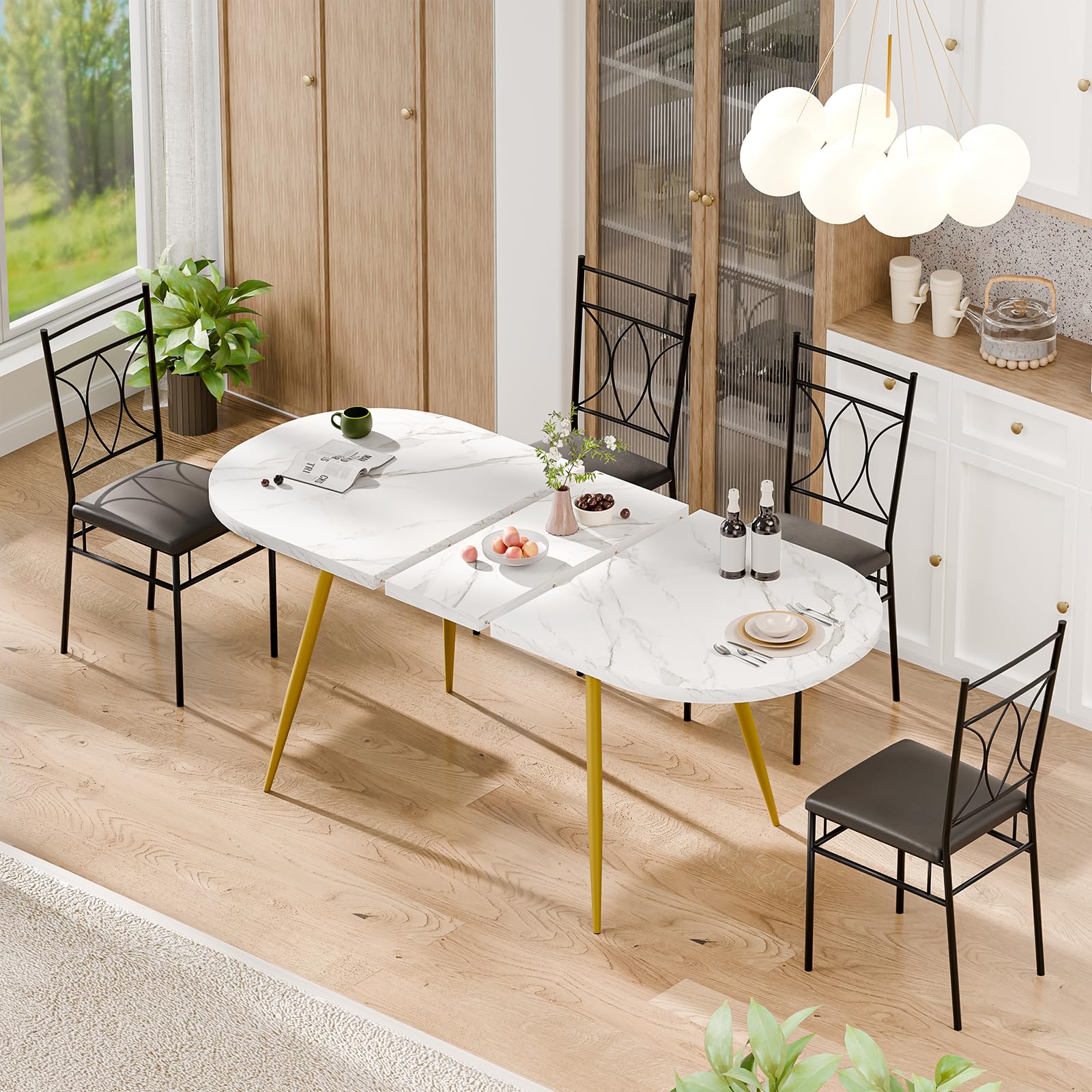 Extendable Dining Oval Kitchen Table For Round Extending Dining