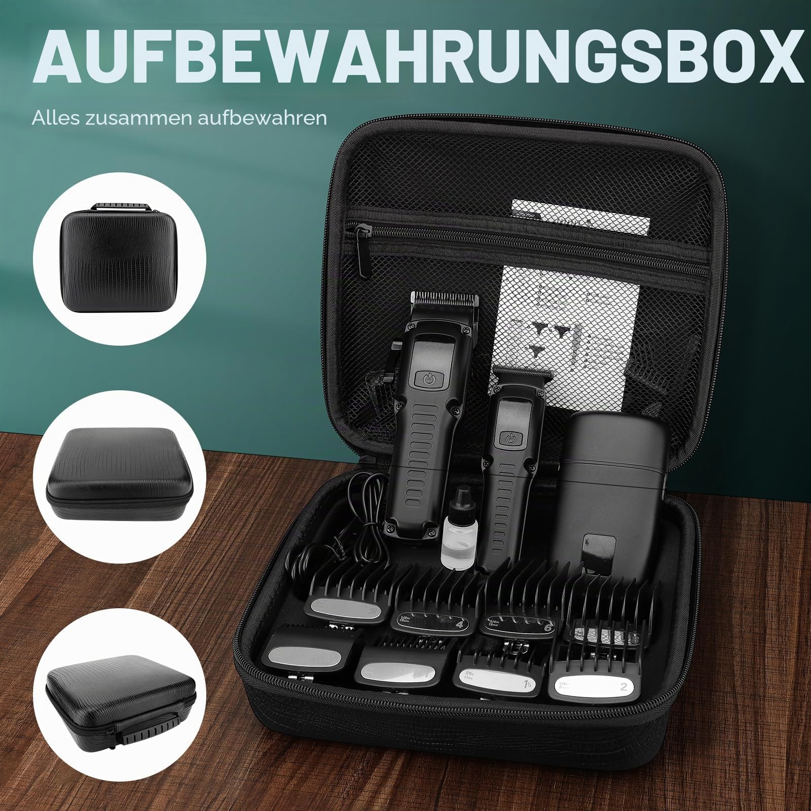 Misuke Kabellose Haarschneidemaschine, elektrischer Rasierer für Herren, Friseur-Trimmer