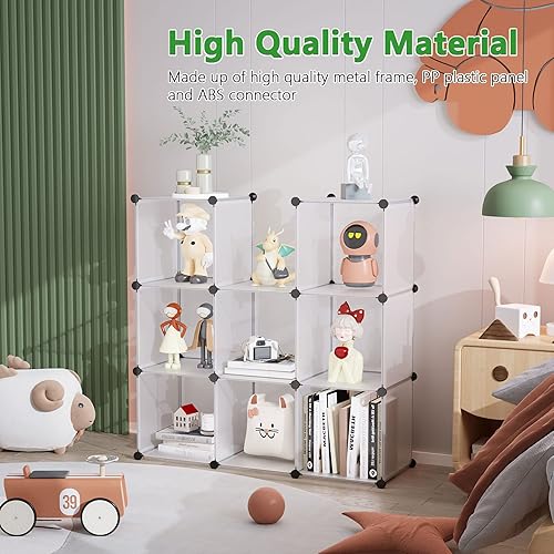 Miniatura 3 de C&Ahome - Organizador de clóset de almacenamiento para que lo montes tú mismo Blanco transparente,Negro,Milky,https://www.amazon.com/dp/undefined