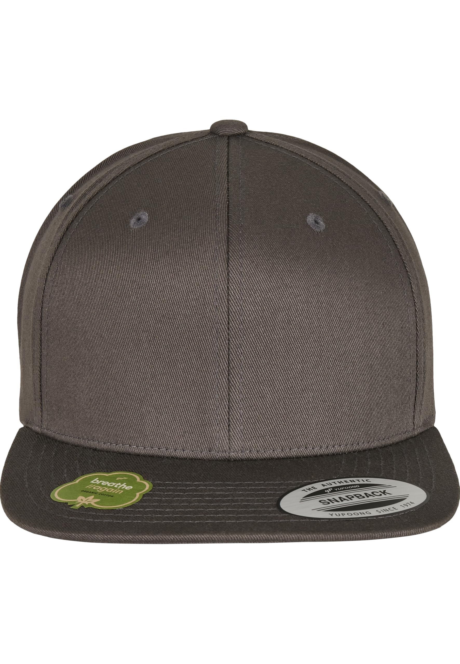 Flexfit Unisex-Adult Organic Cotton Snapback Baseball Cap, Darkgrey, one Size