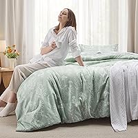 Vista 109 de Bedsure Juego de edredón de tamaño Queen, color lavanda, lindo, floral, regalo para mujer, 3 piezas, 1 suave edredón reversible con flores y 2