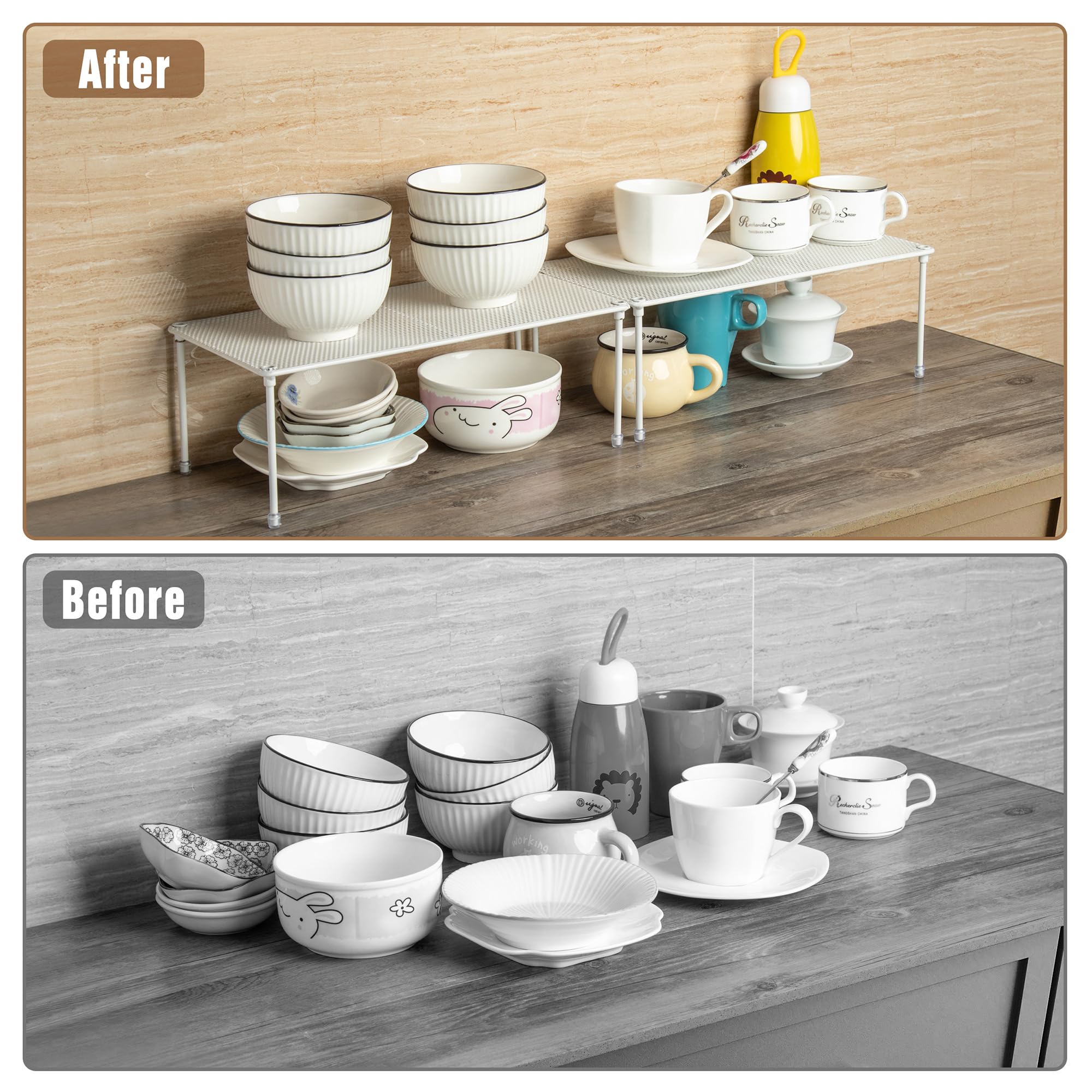 Organizer Per Credenza Copco Basics - Scaffale Rotante Bianco/Grigio 30 Cm Per Dispensa Cucina - Foto 9