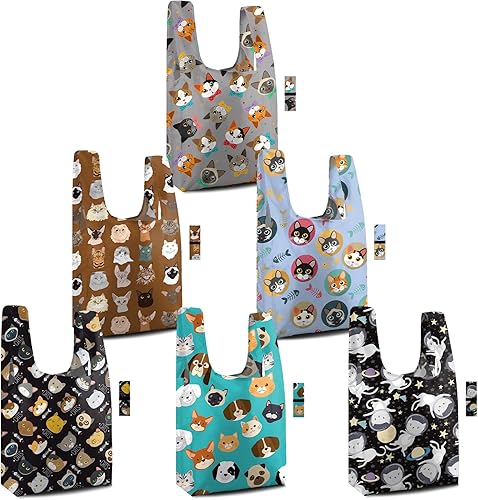 Vista 34 de BeeGreen Bolsa grande de flores – Paquete de 12 bolsas de comestibles reutilizables resistentes y bolsas de compras plegables para comestibles