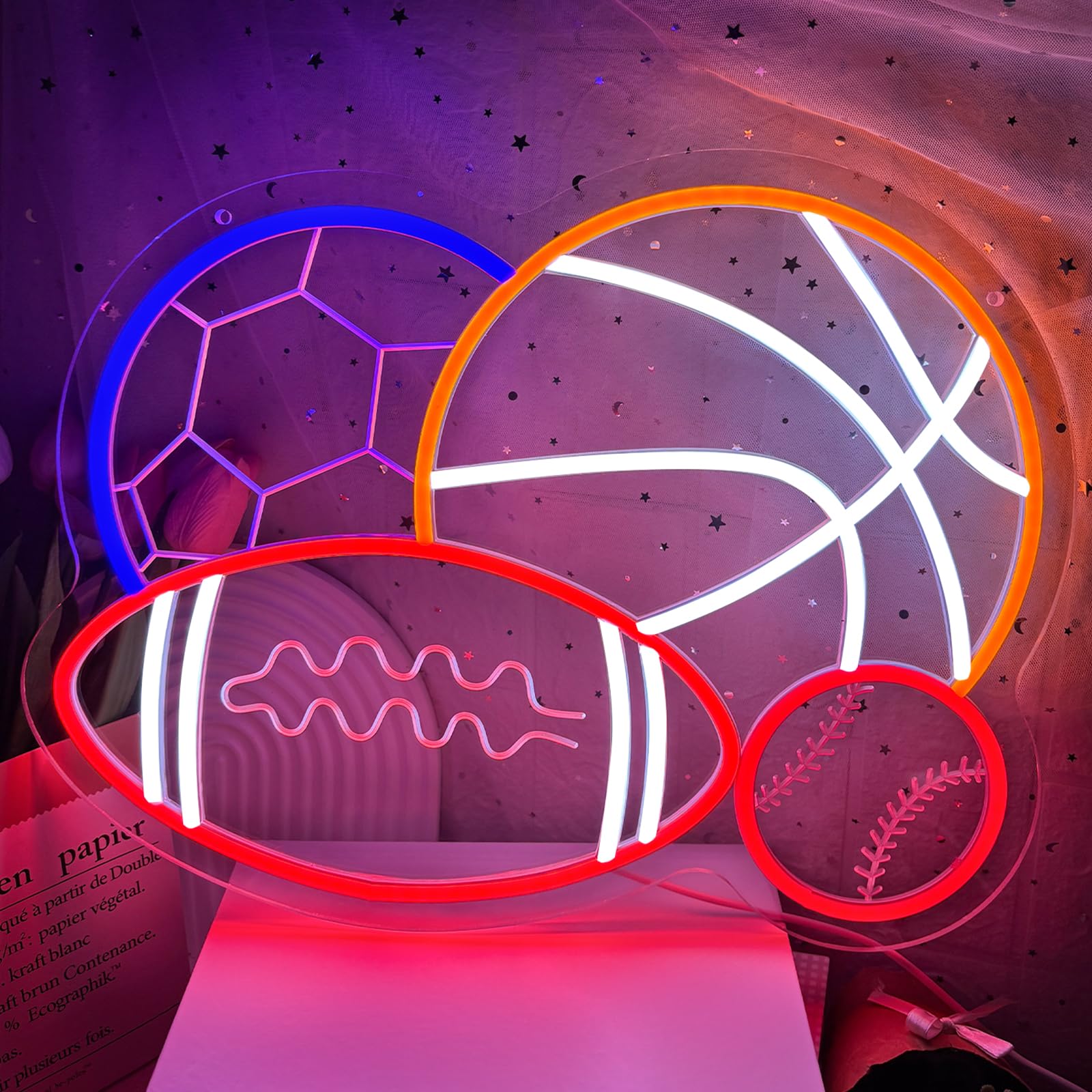 4 Ball Combination Neon Sign