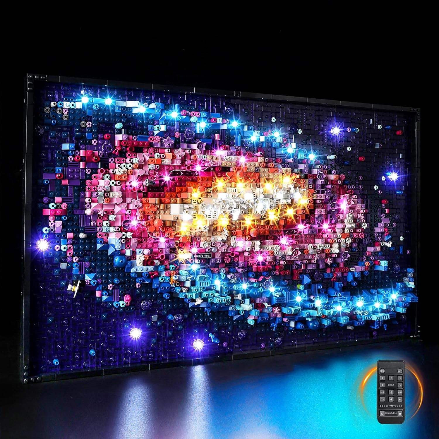 Nitemode LED Light Kit Compatible with Lego The Milky Way Galaxyk 31212, Upgraded Remote Control Multi-Light Effect Sequence Design Lighting Accessories(No Model)