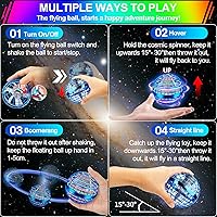 Vista 6 de Juguete de bola de orbe volador, LED de paracaídas mejorado 2026, mini bola de gravedad mágica controlada a mano, boomerang de globo cósmico, regalo