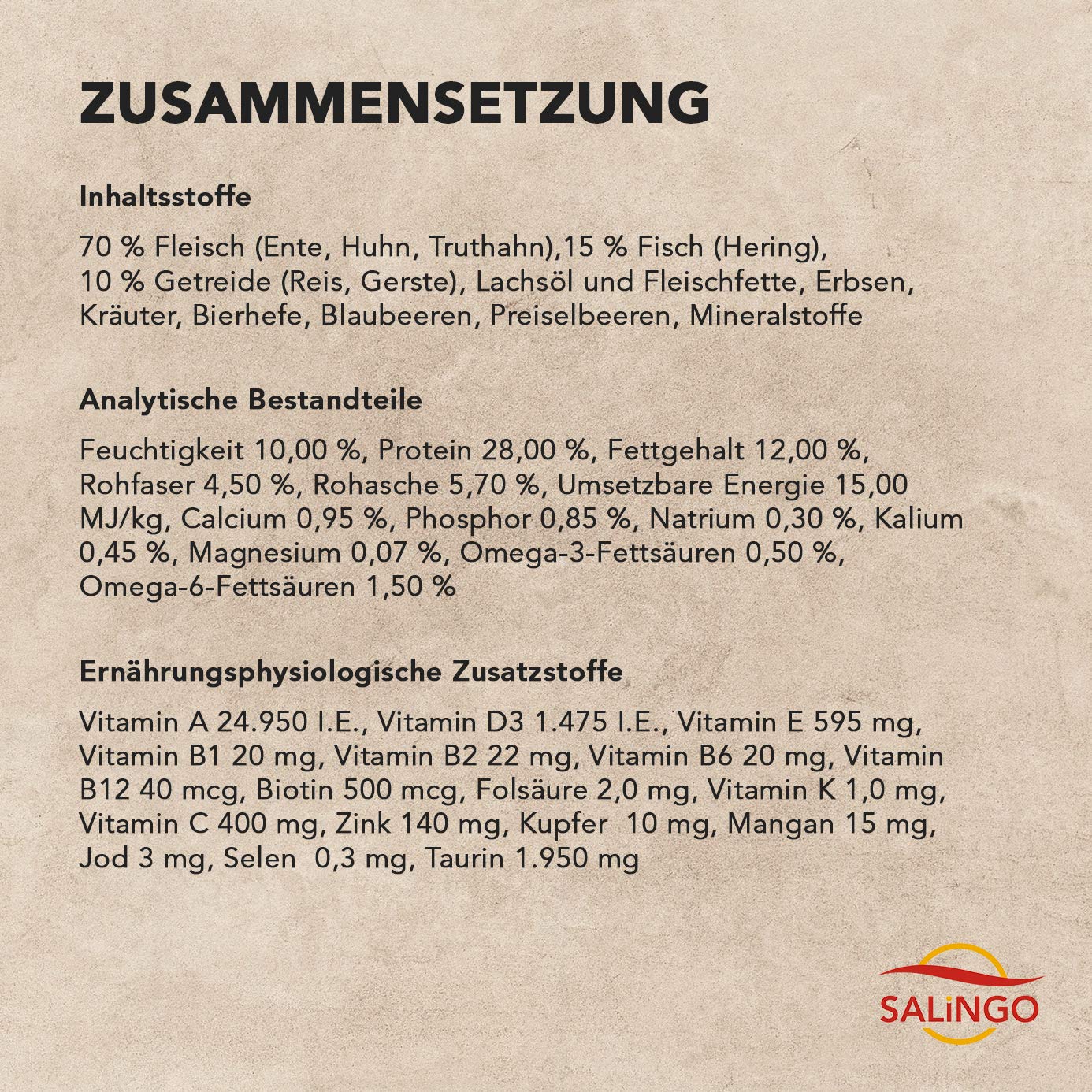 SALiNGO Katzenfutter trocken, Geflügel und Hering Light, Diätfutter für übergewichtige Katzen (2x2kg)