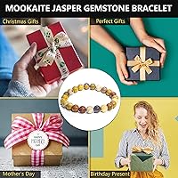 Vista 119 de Pulsera de turmalina negra, pulsera de cristal curativo natural para mujeres y hombres, pulsera de cuentas redondas de 0.315 in para espiritual