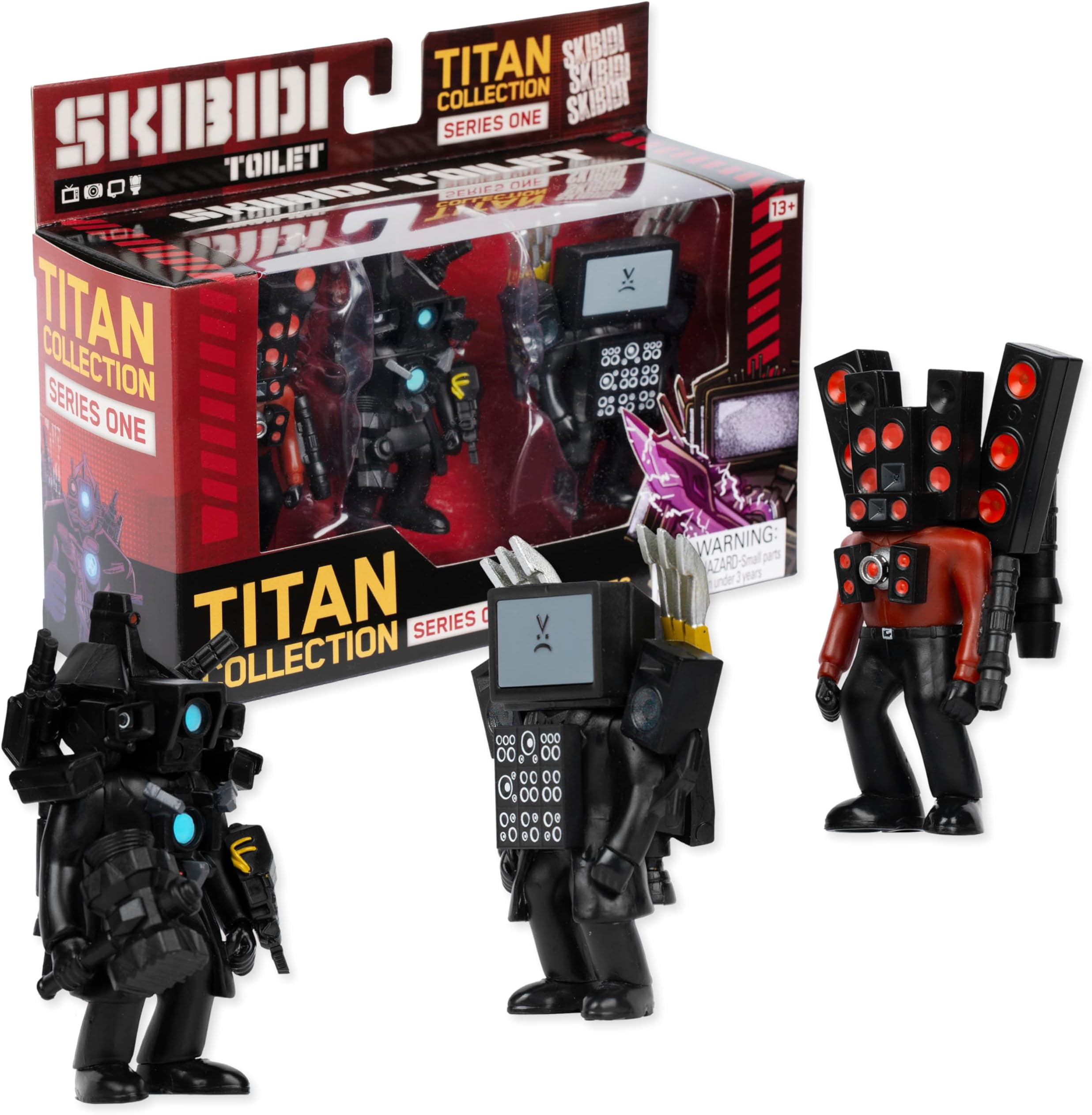 Titan 3 Pack – All-New Collectibles, Officially Licensed Toilet Merch, Black