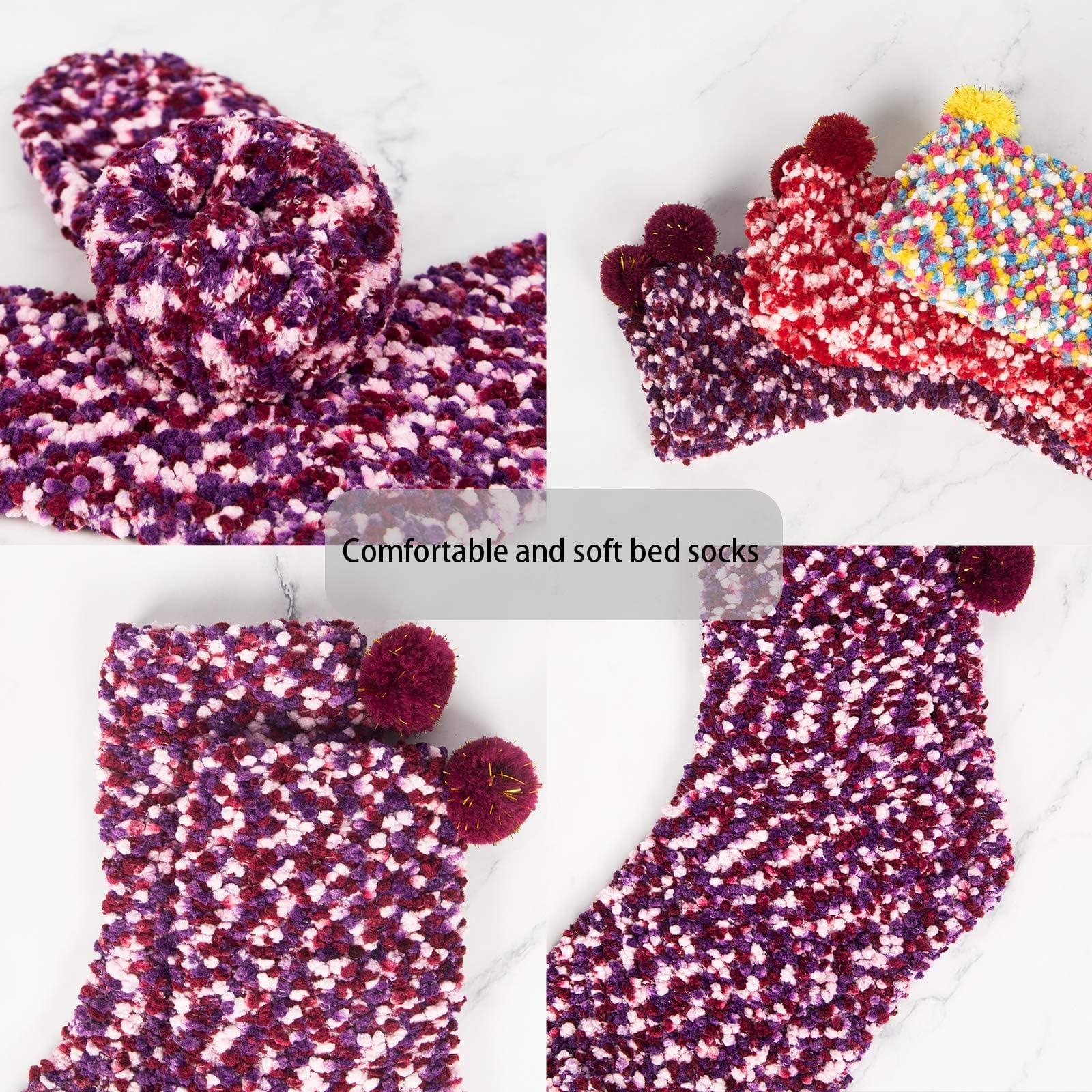 YSense Snug Donna Regalo Inverno Calze Calzini Natalizi Ragazza Cupcake Calzini Termici Divertenti Accessori