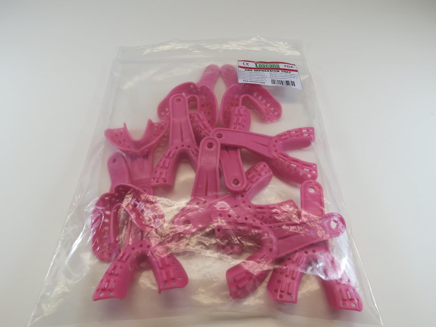 Dental Impression Tray Plastic Ortho Small Upper Rose Child/12 Toscana