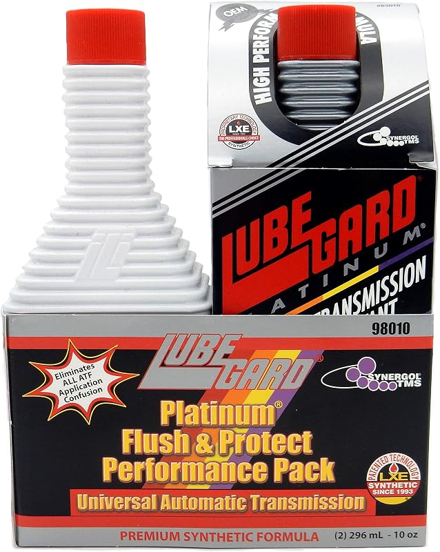 Kit Lubegard 98010 Platinum Flush e Protetor para Transmissão Automática – 2 frascos de 296 mL