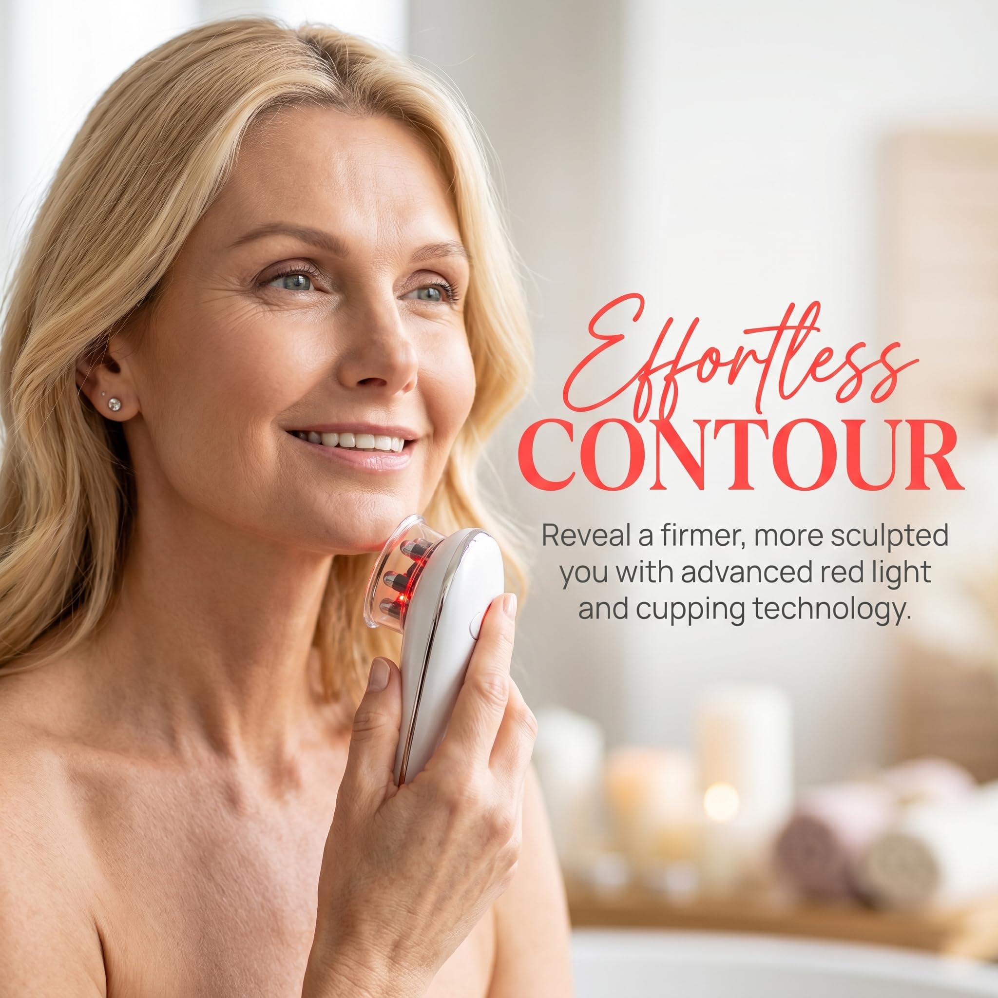 Cellu Sculptor, Masajeador Anticelulítico Eléctrico con Ventosa, Dispositivo Automático de Masaje Infrarrojo para Reducción y Reafirmación Facial, Abdomen, Muslos, Brazos y Piernas