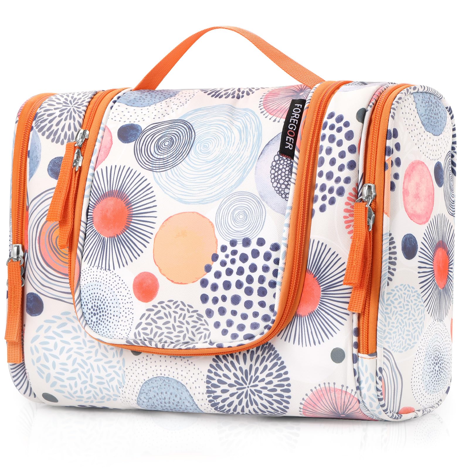Kosmetiktasche Mit Orangefarbenem Vogelgesicht – Wasserdichter Kulturbeutel, Als Geschenk Für Vogel-Liebhaber