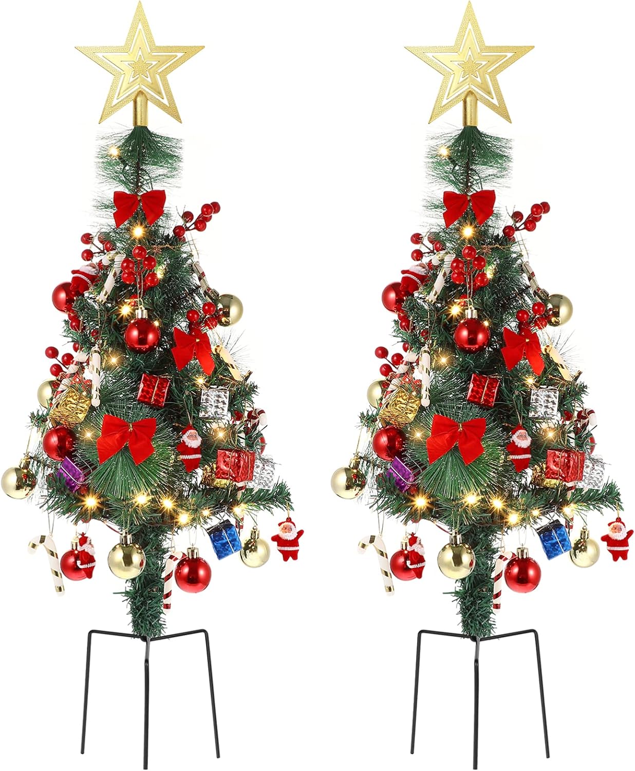 Outdoor Artificial Christmas Tree 60 cm Artificial Xmas Pine Tree LED