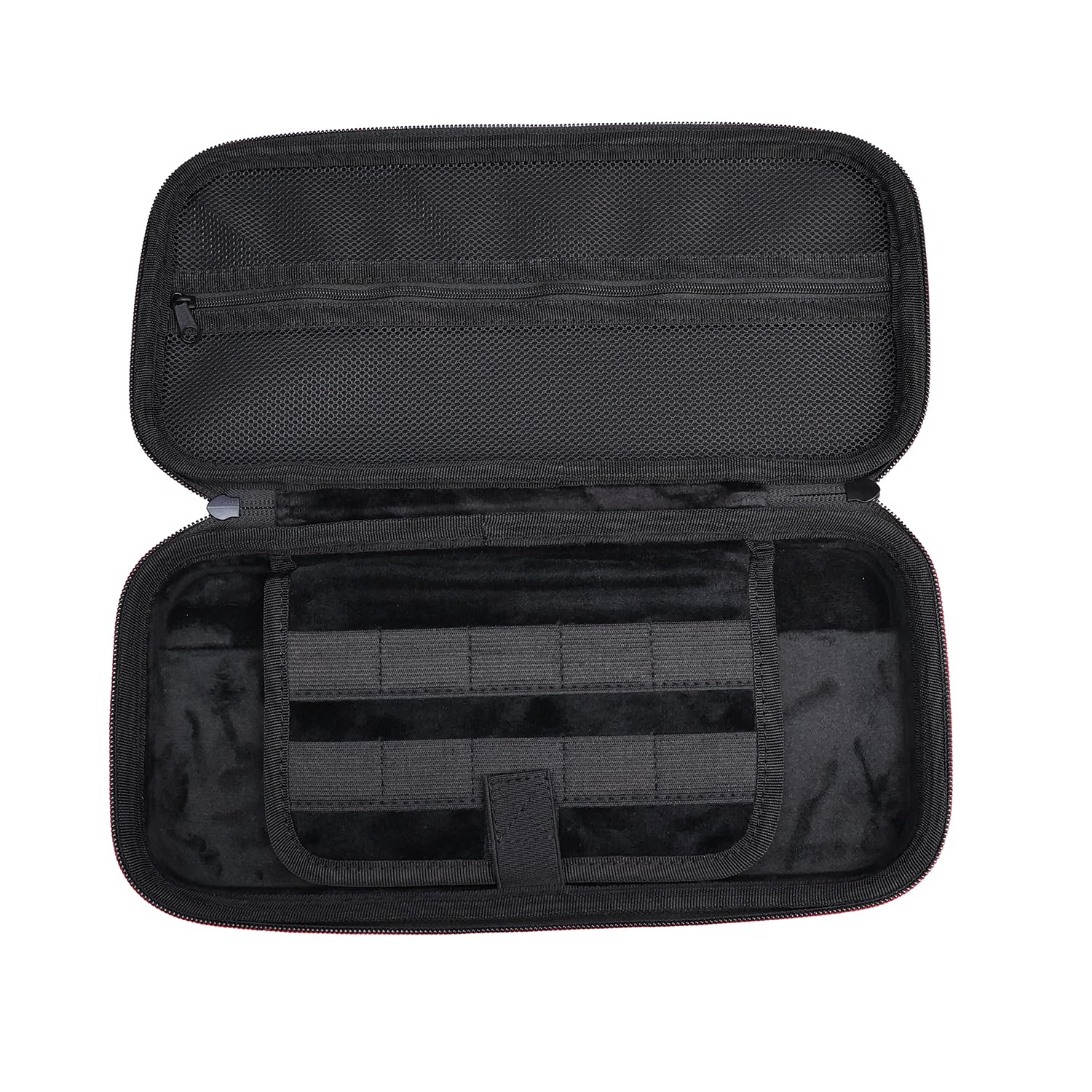 Switch 収納バッグ ケース - 高耐久オックスフォード生地＆超柔らか水晶素材 滑りにくいゴムハンドル 大容量メッシュポケット ゲームカード20枚収納可能 Switch OLED Switch Lite 全モデル対応 ゲーム機保護 携帯用 防水 軽量 コンパクト