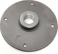 Vista 1 de Brida industrial NPT de media pulgada para iluminación de tuberías de bricolaje. Brida de piso grande de 4.25 ".