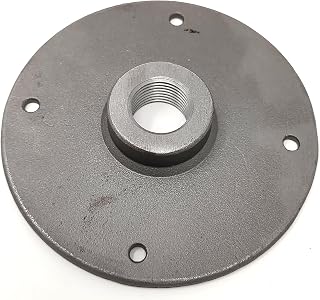 Half inch NPT Industrial Flange for DIY pipe lighting. 4.25" large floor flange.