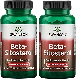 Swanson Beta Sitosterol - Plant Sterol Formula - (60 Capsules, 160mg Each) (2 Pack)