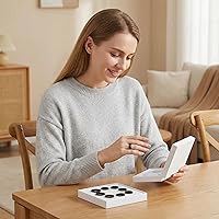 Vista 3 de Kit de medición de anillos inteligente - 8 tamaños (6-13) para hombres y mujeres - Herramienta de medición precisa para anillos inteligentes