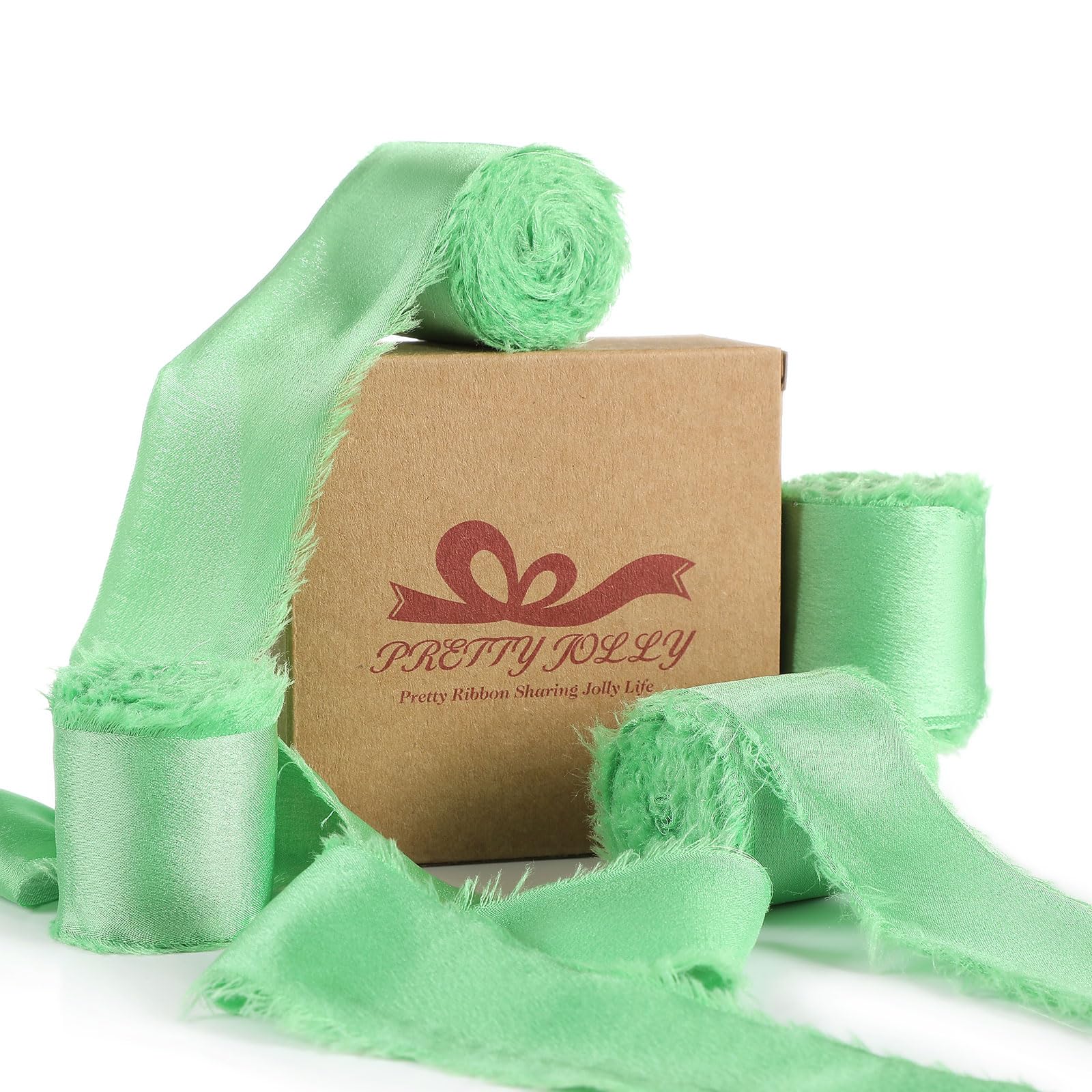 Ruban de satin de soie fait main pour emballage cadeau et artisanat de mariage Pretty Jolly
