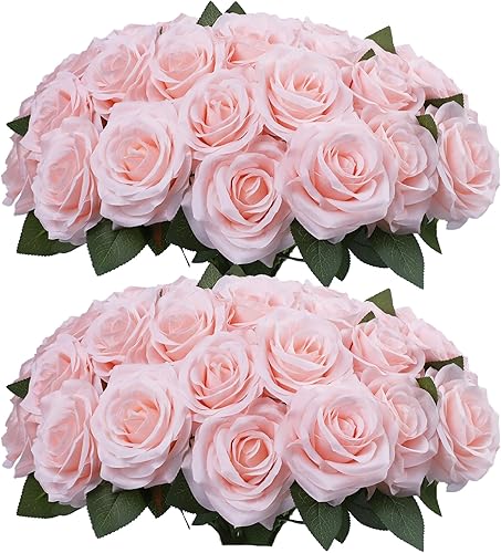 Miniatura 11 de Flores artificiales de rosa, rosa artificial, rosa falsa, rosa de seda, flores falsas de aspecto real con tallos para ramos de boda DIY, centros de
