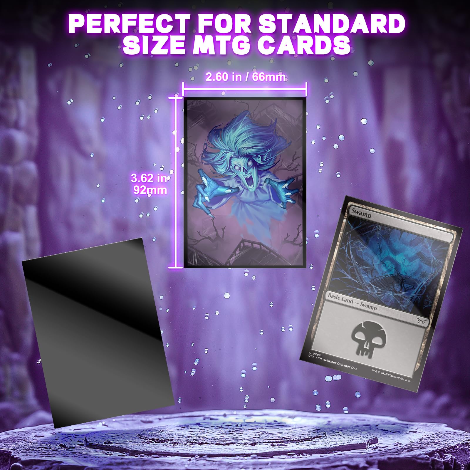 mtg duskmourn card sleeves Amazon.com: MTG Card Sleeves 100CT (Duskmourn Ghost), Matte Art Card Sleeves,  Matte Back & Clear Front, 66x92mm : Toys & Games