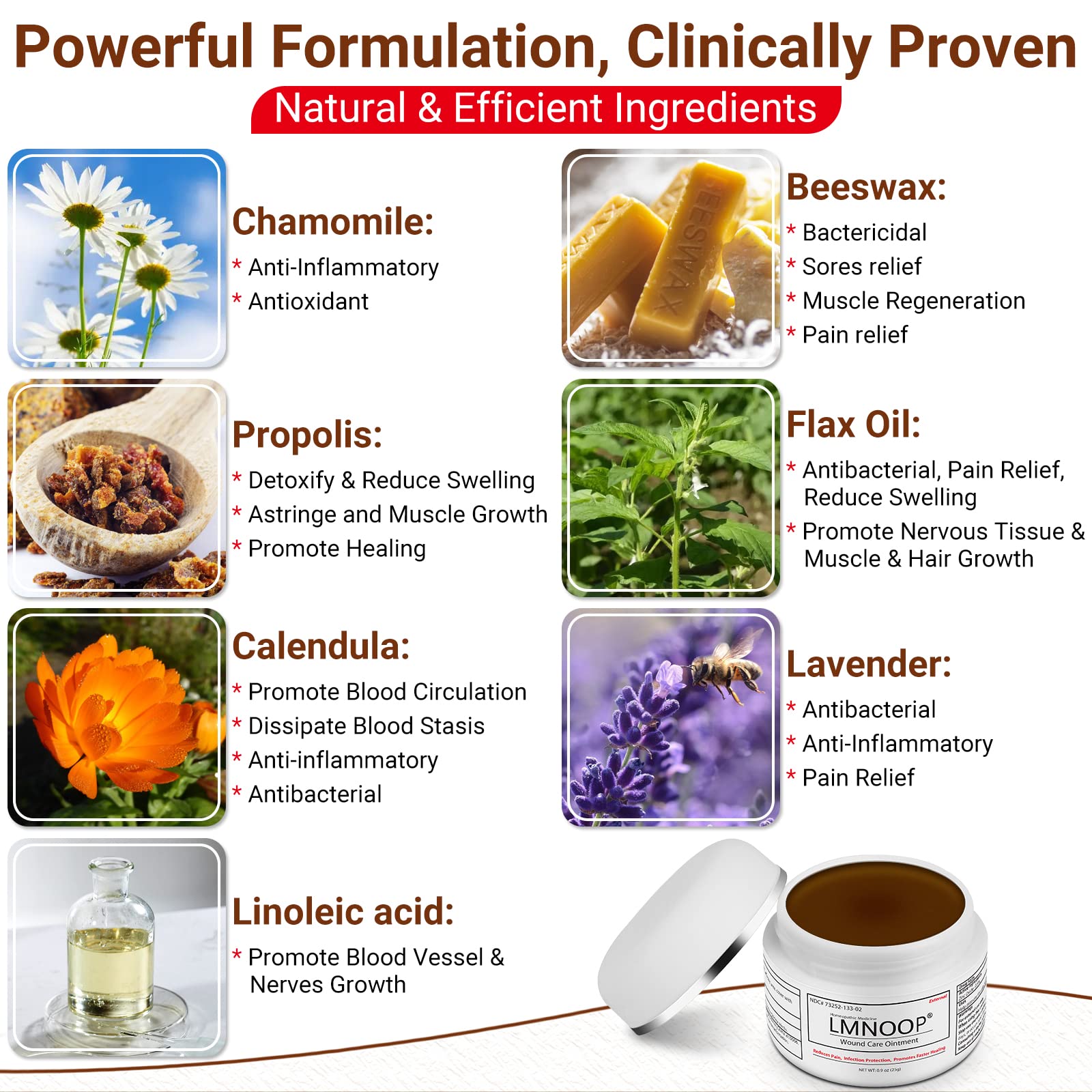 Buy LMNOOP® Bed Sore Cream, Maximum Strength Wound Care Ointment for