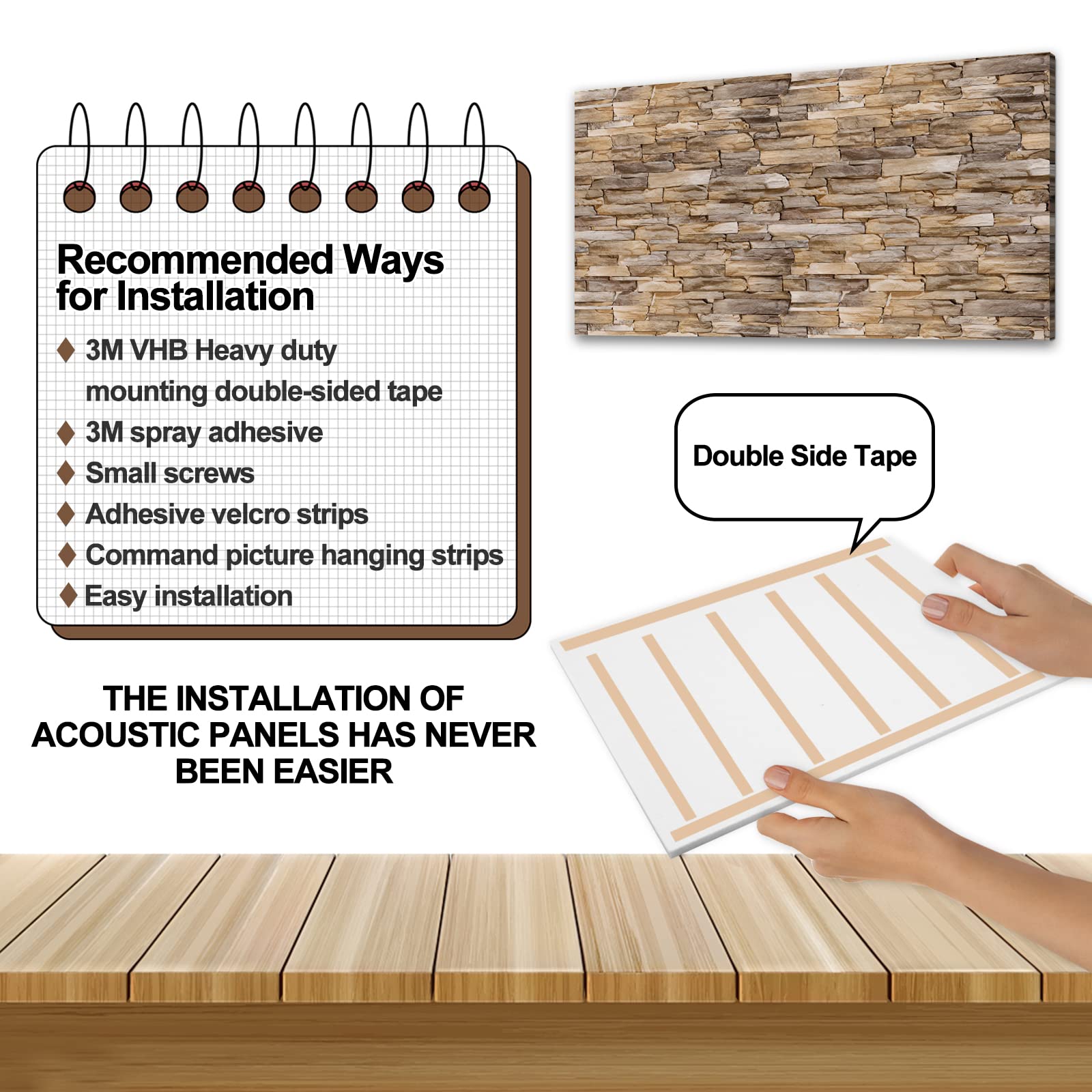 AIONCDER Art Acoustic Panels Sound Absorbing Panels, 24“x16”inch/piece