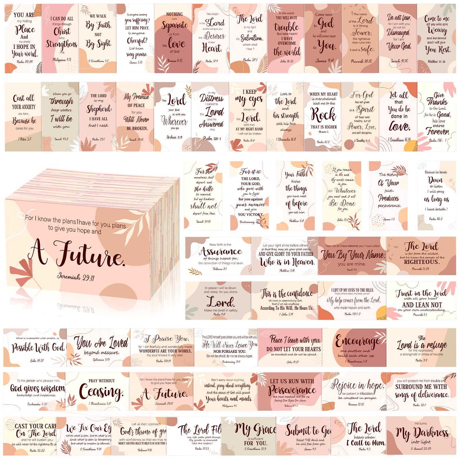 Estune 480 Pcs Bible Verse Cards With Full Scripture Bulk Mini Prayer Cards For Women And Men With Assorted Motivational Inspirational Quote Bulk For