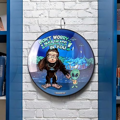 Miniatura 32 de American Art Decor Letrero de metal con forma de cúpula – Decoración retro de habitación para bar, cueva de hombre, garaje, sala de juegos,