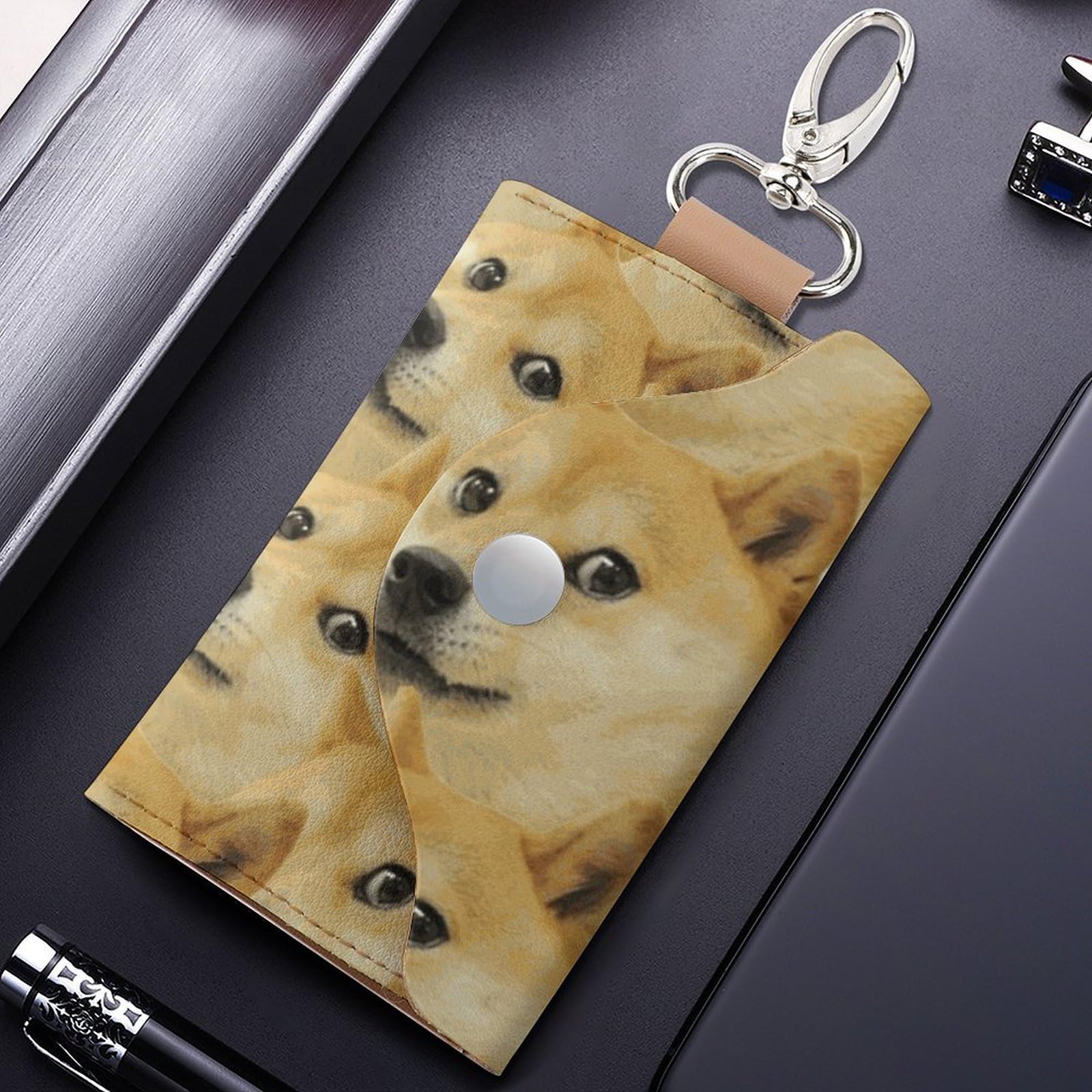 Amazon.co.jp: キーケース 鍵ケース 犬柄 柴犬 しばけん カードキー
