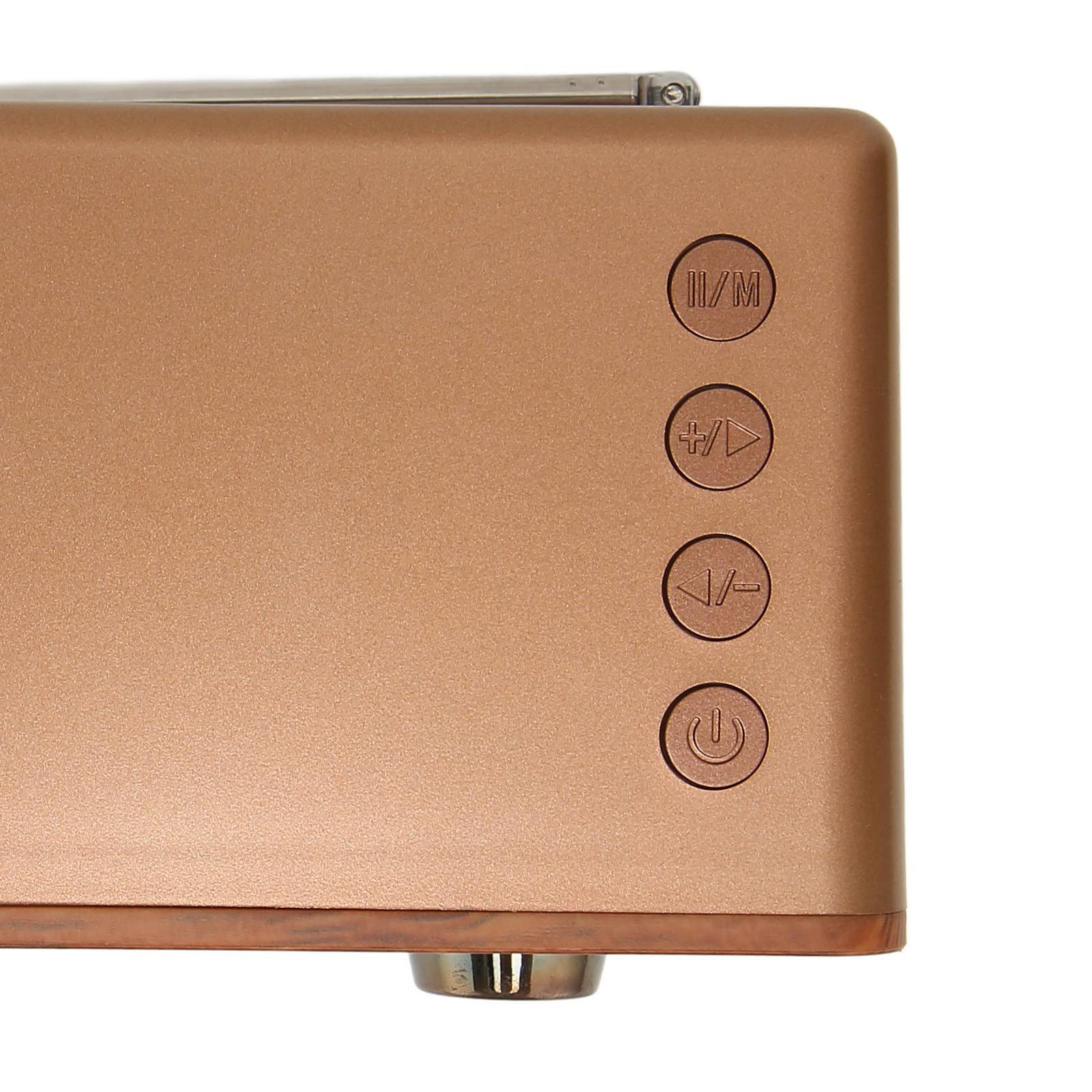 Jiawu Altavoz Bluetooth Retro con Tubo de Vacío, Altavoz de Radio Clásico Inalámbrico Vintage con Luces LED Ambientales, Portátil Bluetooth 5.0 para el Hogar, Compatible con Tarjeta de Memoria/Disco