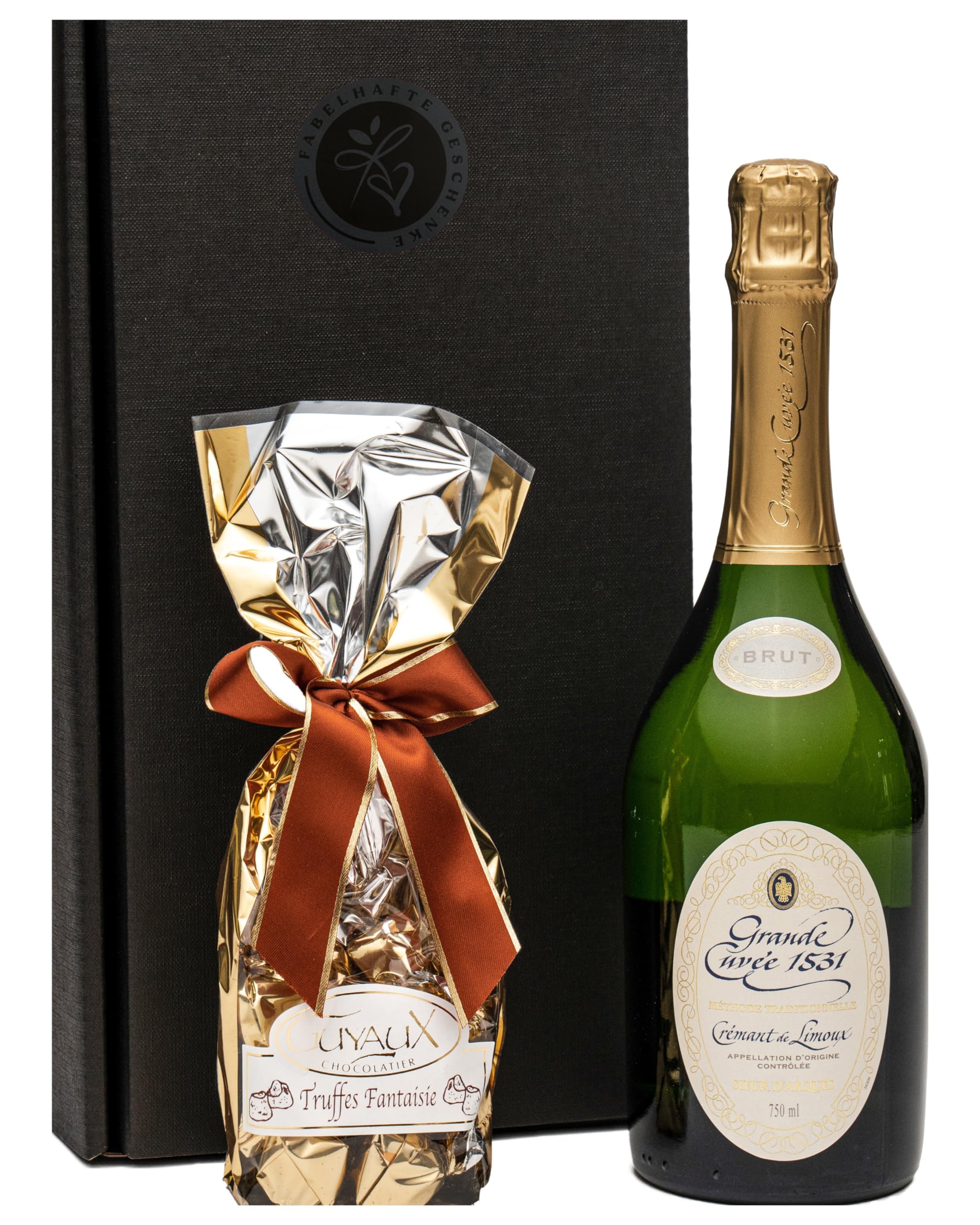 Geschenkset Cremant de Limoux aus Frankreich mit feinsten französischen Trüffeln