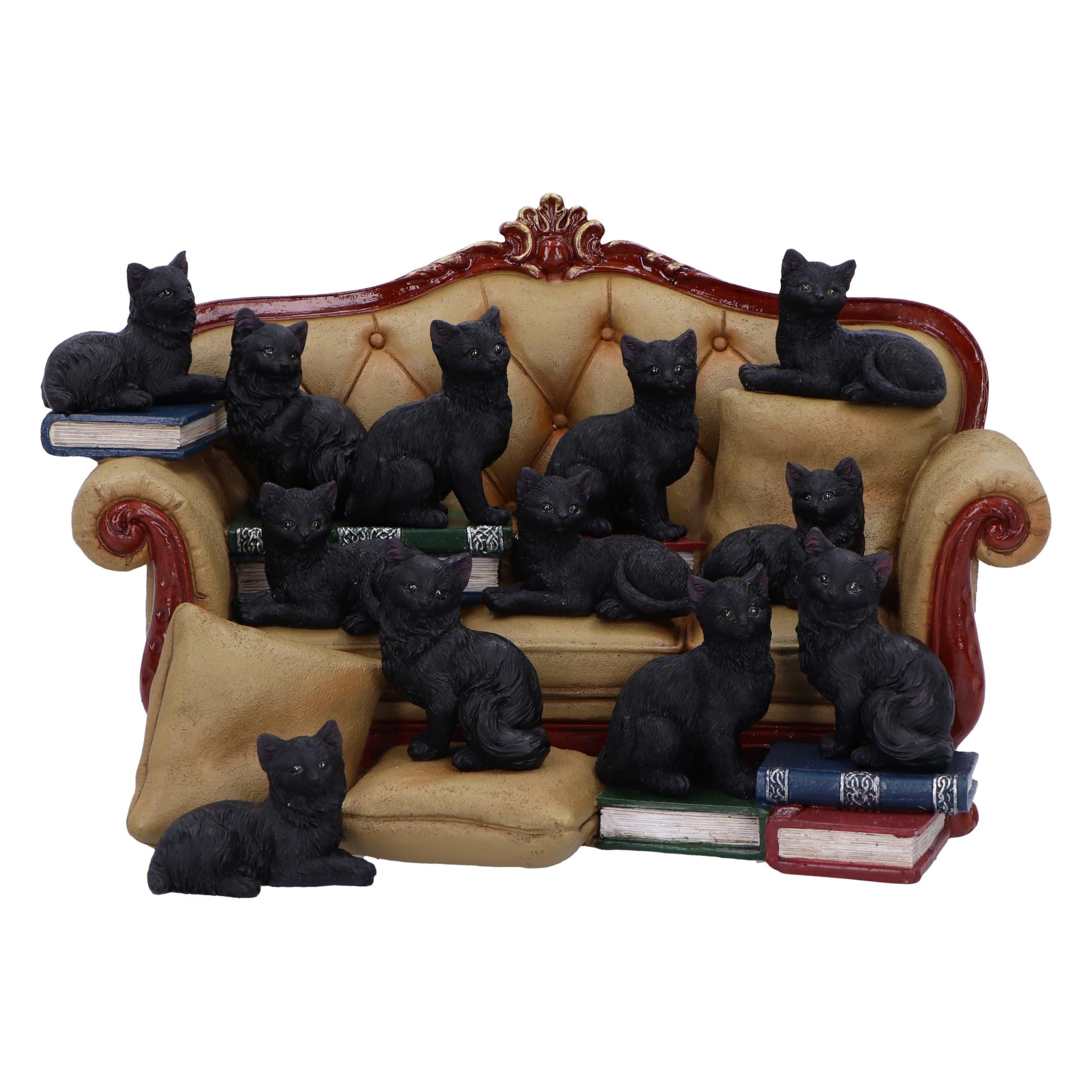 ESTIMATE Sofa & Cat フィギュアセット Amazon.com: Nemesis Now Couch Clowder Display Piece with 48 Cats