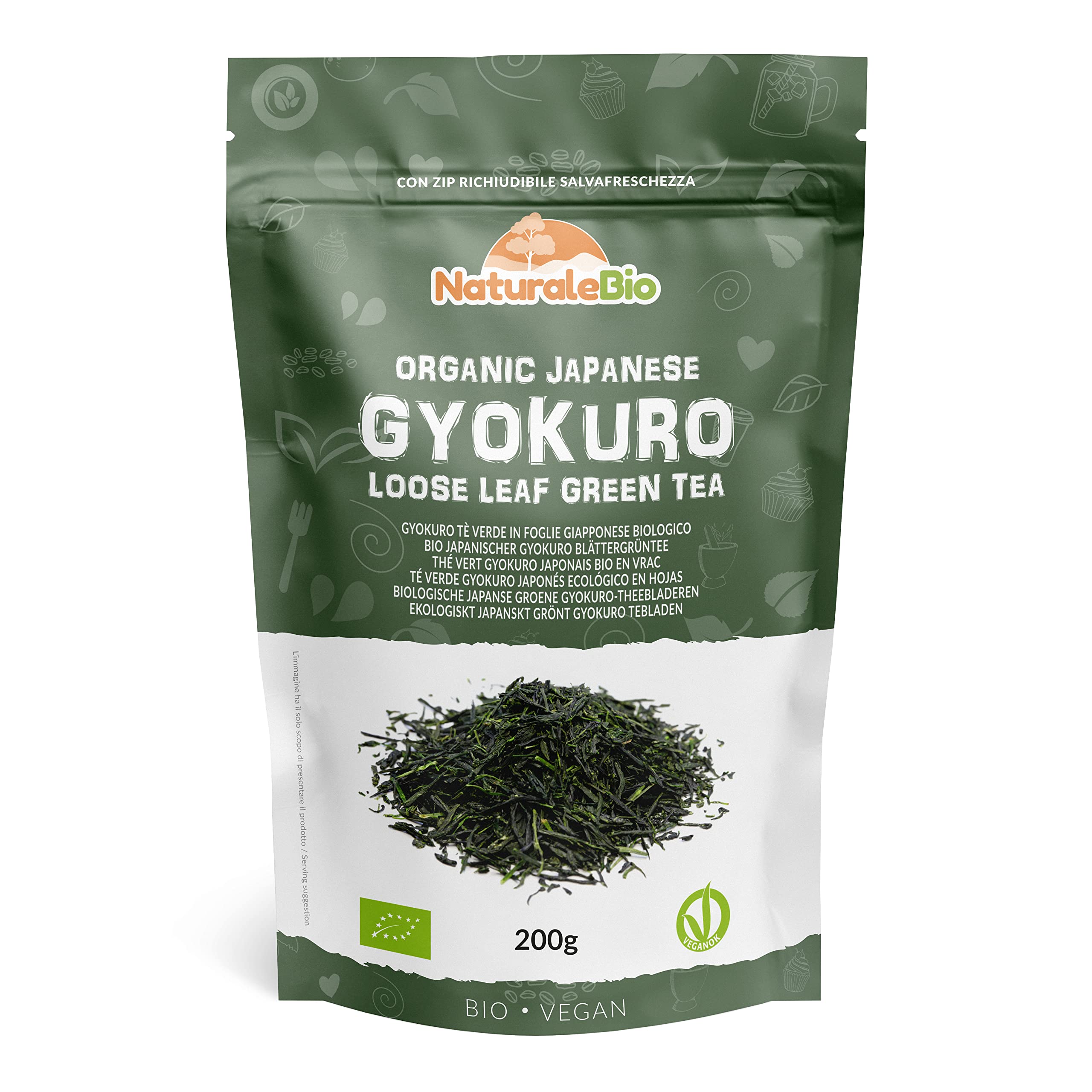 Buy Japanese Gyokuro Green Tea 200g. Gyokuro Loose Leaf Green Tea, Natural and Pure. First