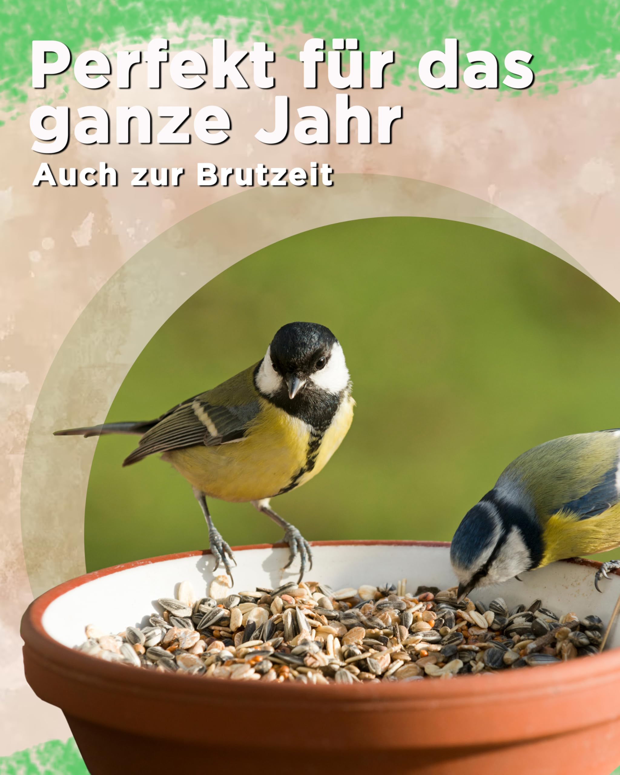 Futterbauer Fettfutter 25 kg, Energiereiches Ergänzungsfutter für Wildvögel, Unterstützt Wärmehaushalt, Ideal für Weichfresser