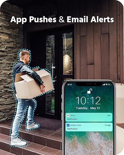 Miniatura 5 de ANNKE Sistema de seguridad de cámara de 8 canales con detección de humanos y vehículos 8 cámaras CCTV IP67 resistentes a la intemperie IP67 de 5 MP