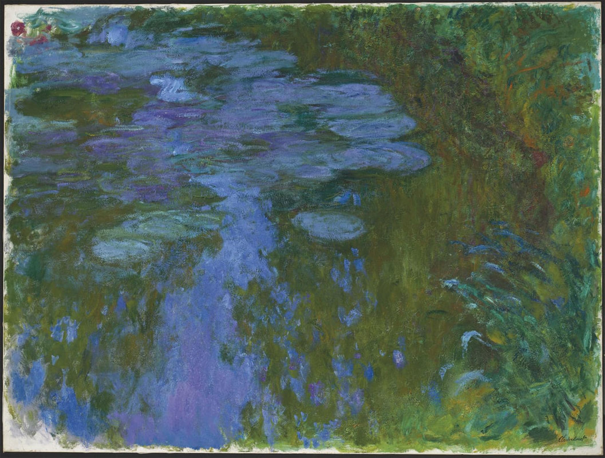 SERENDIPITP Abstract Painting Mural Print Picture Wall Decor Painting Nympheas by Claude Monet Vintage Wall Artwork for Home Decor 60x90cm