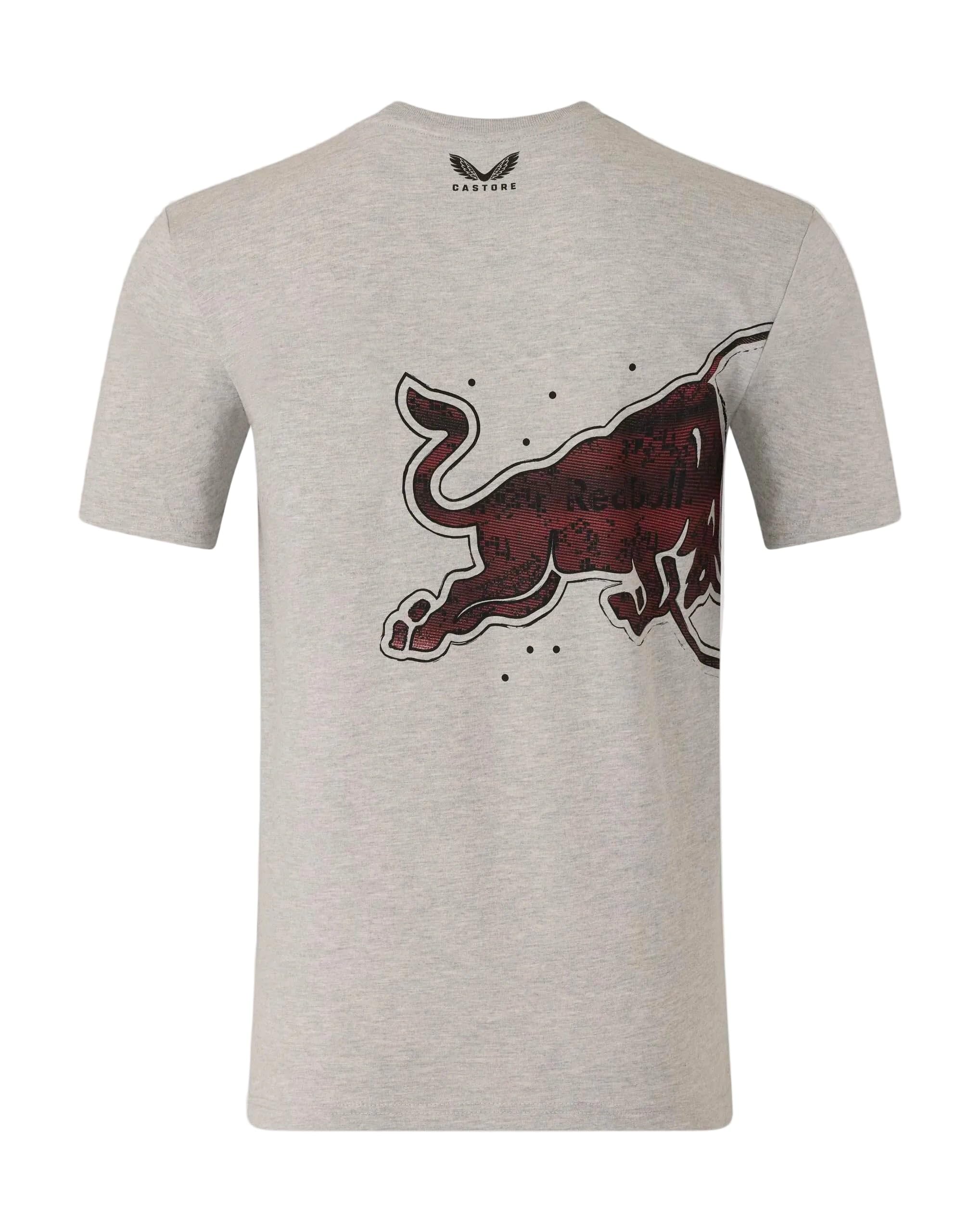 Red Bull Racing F1 Team Offizielles Castore 2026 Merchandise RBR Team Bulls Logo Graphic T-Shirt Tee Night Sky Blue