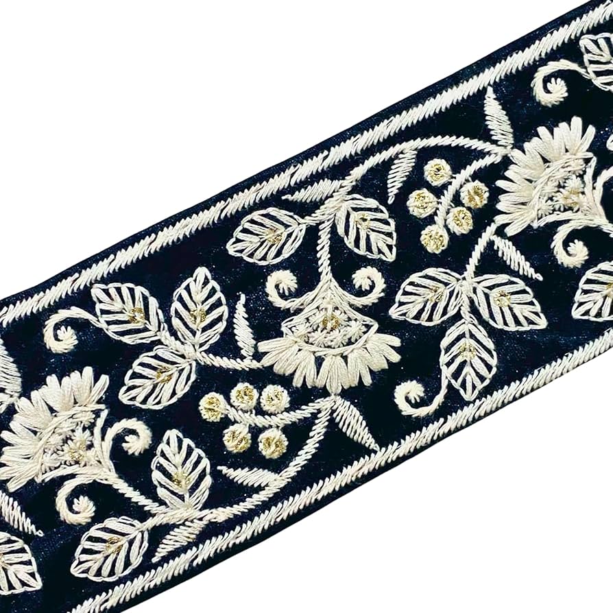 Amazon.co.jp: tuktuk- A001【インド直輸入】本格刺繍リボン